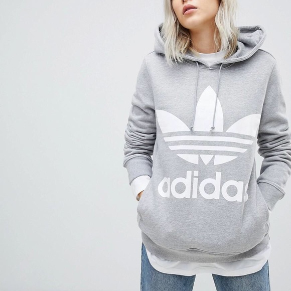 Adidas Originals WOMENS TREFOIL HOODIE CY6665 Size S /M - Picture 3 of 13